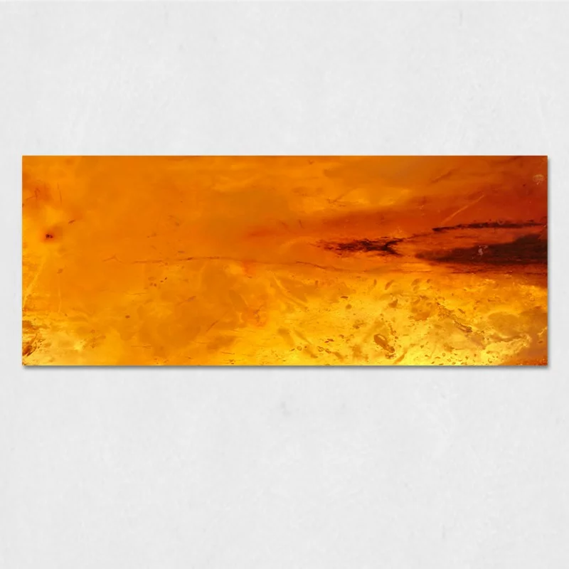 Obraz szklany - pomarańczowa abstrakcja - obrazek 1