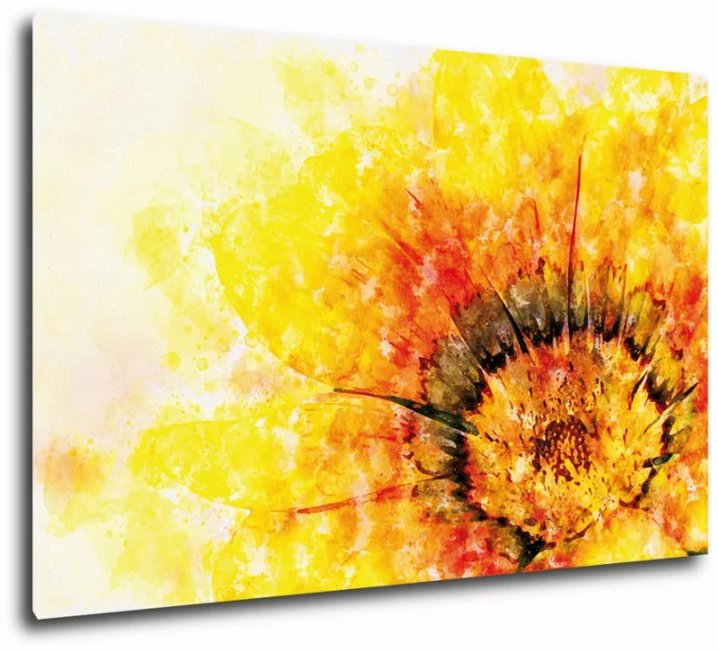 Obraz na wymiar - żółty kwiatek - obrazek 1