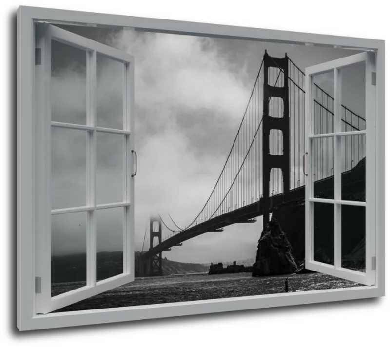 Obraz 3D - San Francisco, Golden Gate - obrazek 1