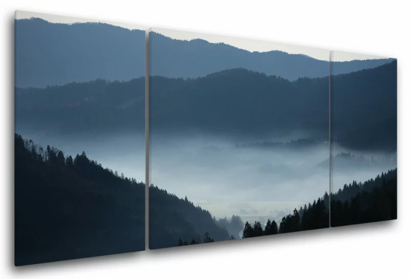 Obraz na płótnie - dolina we mgle - obrazek 1