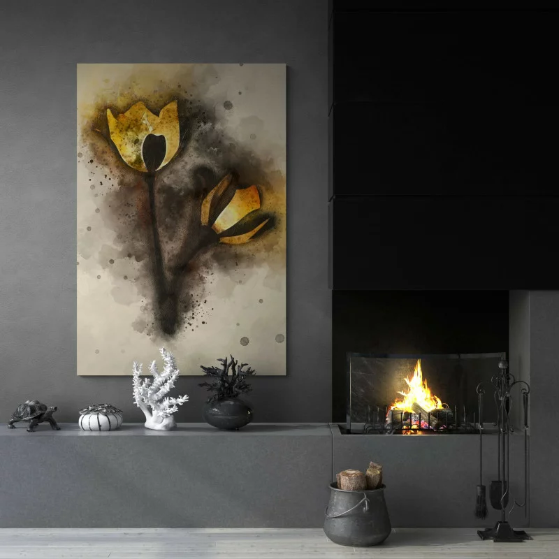 Obraz para żółtych tulipanów - obrazek 1