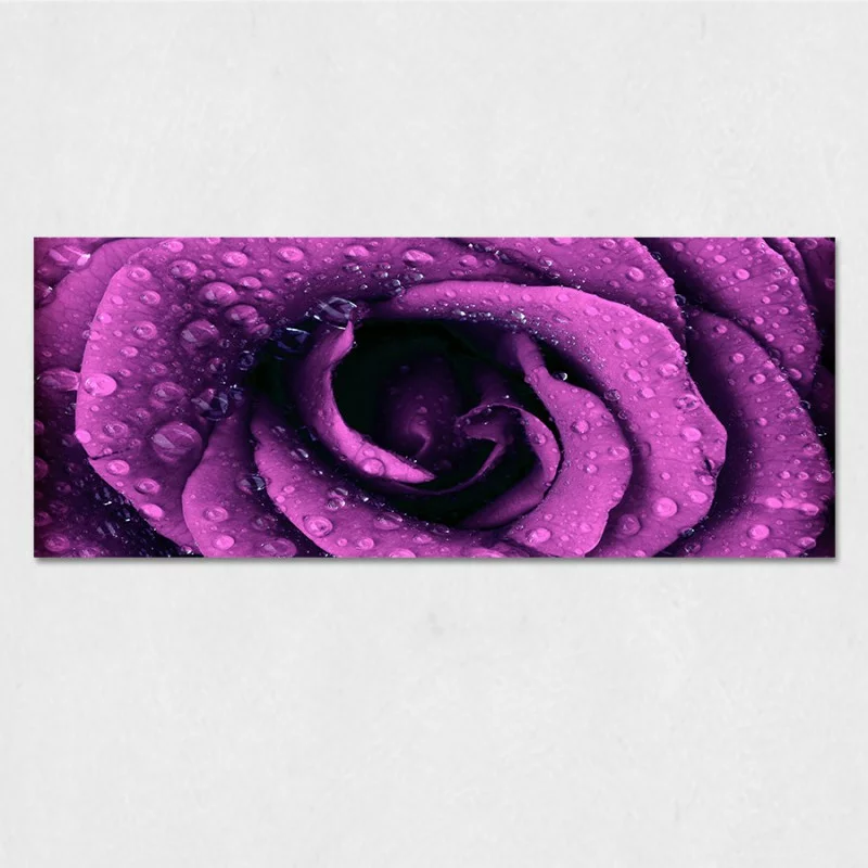 Obraz na szkle - fioletowa róża - obrazek 1
