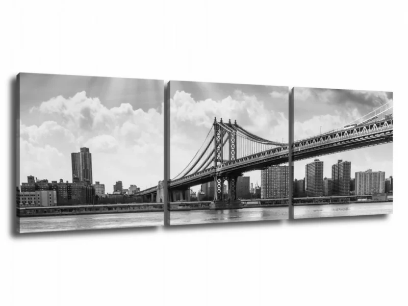 Obraz 3 częściowy - most w Nowym Jorku - obrazek 1