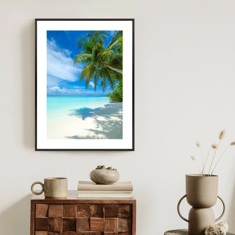 Plakat w ramie - tropikalna wyspa malediwy - obrazek 1