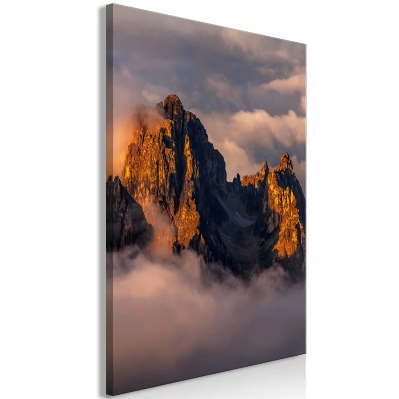 Obraz - Góry w chmurach (1-częsciowy) pionowy - obrazek 1