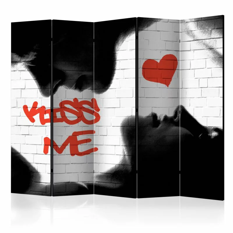 Parawan 5-częściowy - Kiss me II - obrazek 1