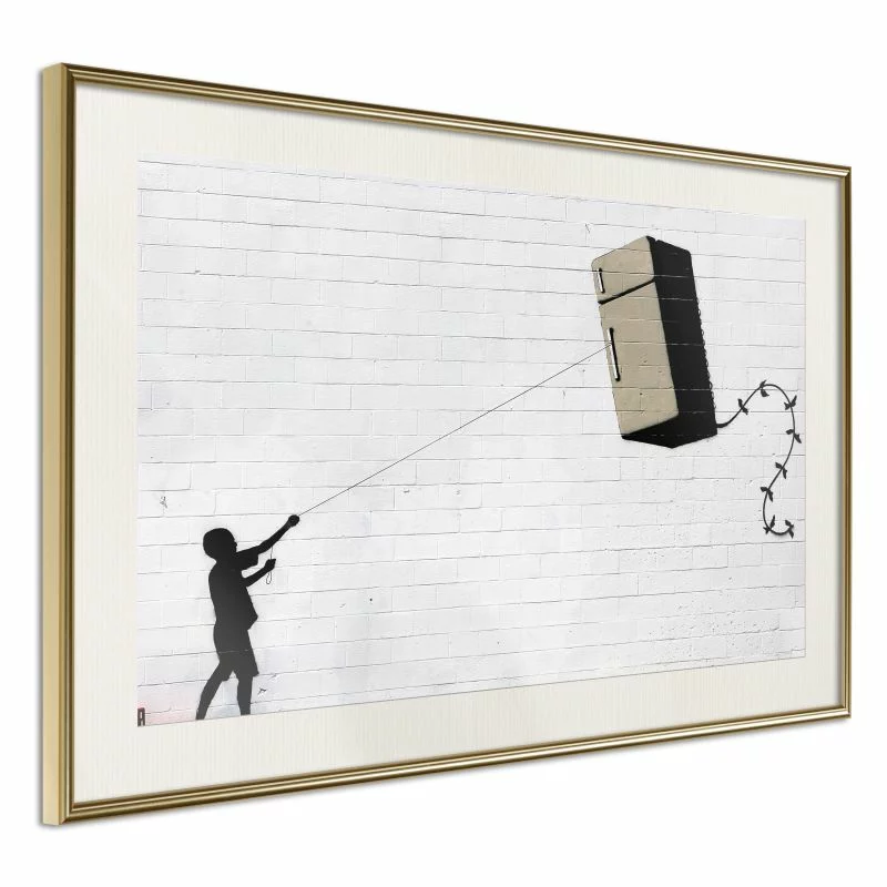 Plakat - Banksy: Fridge Kite - obrazek 1
