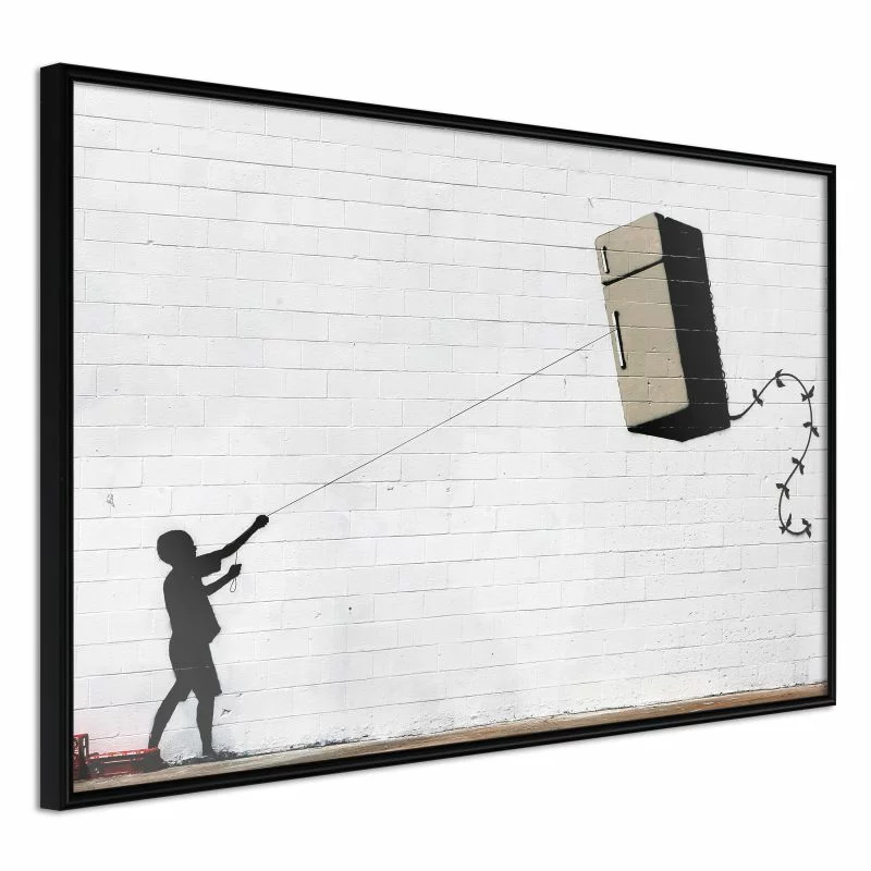 Plakat - Banksy: Fridge Kite - obrazek 1