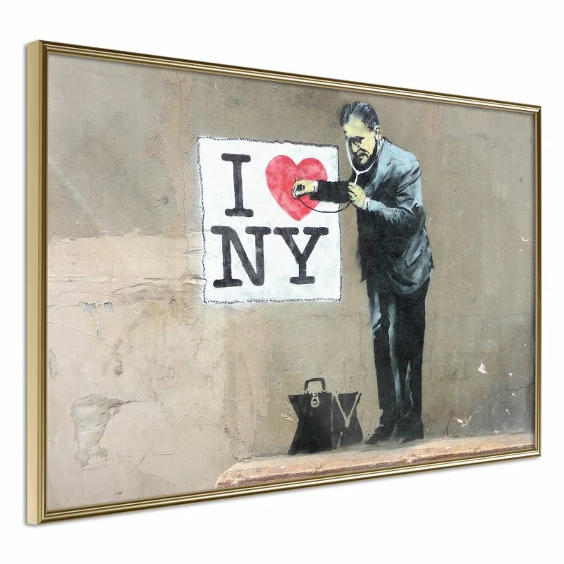 Plakat - Banksy: I Heart NY  - obrazek 1
