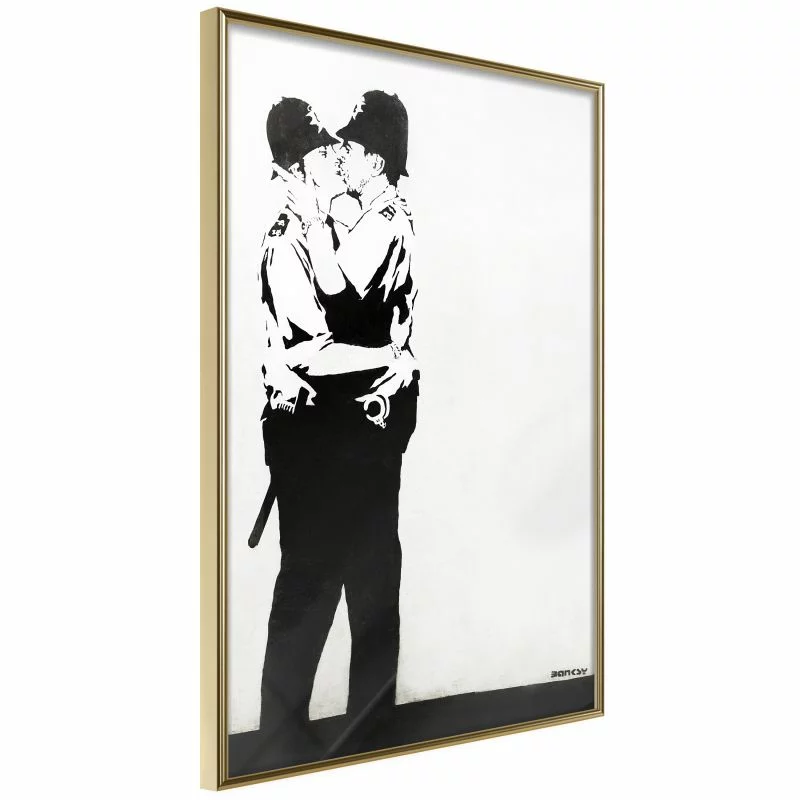 Plakat - Banksy: Kissing Coppers II - obrazek 1