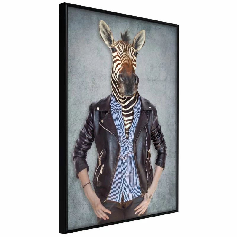 Plakat - Zwierzęce alter ego: Zebra - obrazek 1