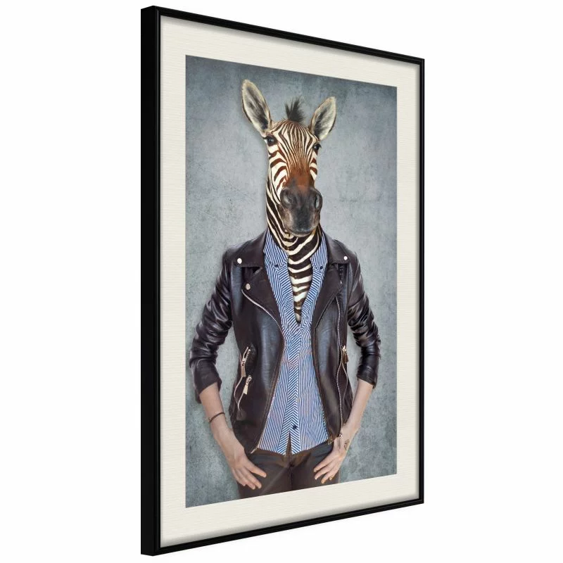 Plakat - Zwierzęce alter ego: Zebra - obrazek 1