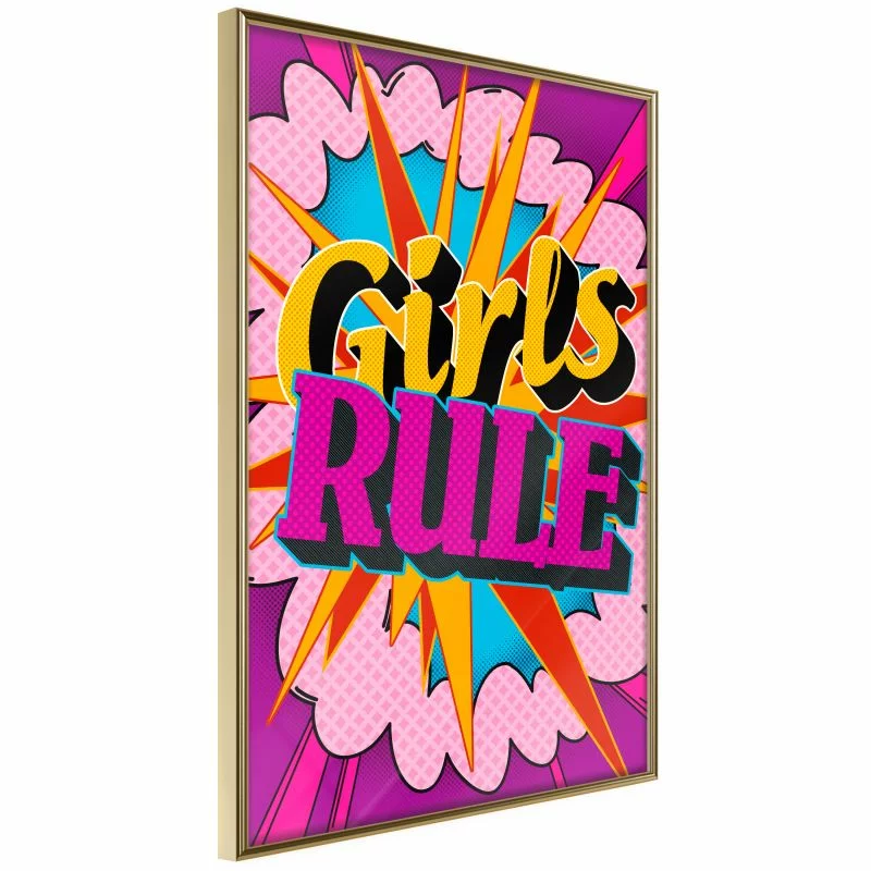 Plakat - Dziewczyny rządzą (kolorowy) - obrazek 1