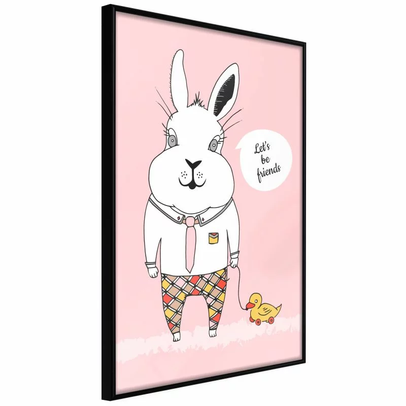 Plakat - Przyjacielski królik - obrazek 1