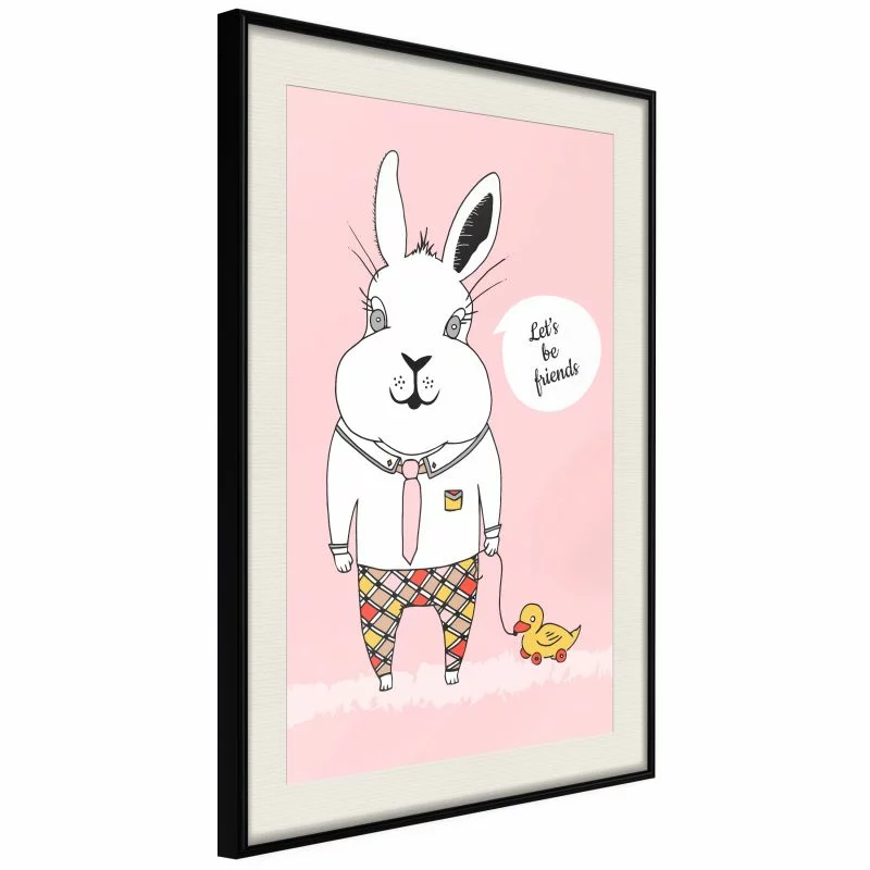 Plakat - Przyjacielski królik - obrazek 1