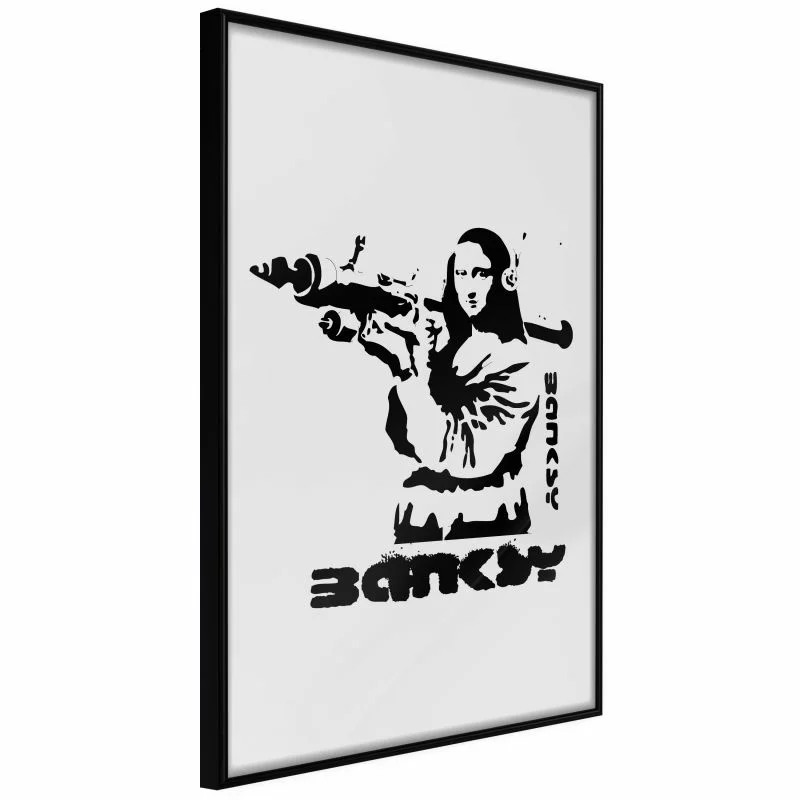 Plakat - Banksy: Mona Lisa with Bazooka I - obrazek 1