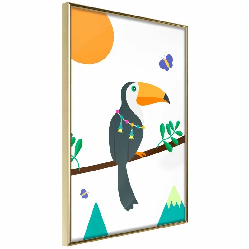 Plakat - Bajkowy tukan - obrazek 1