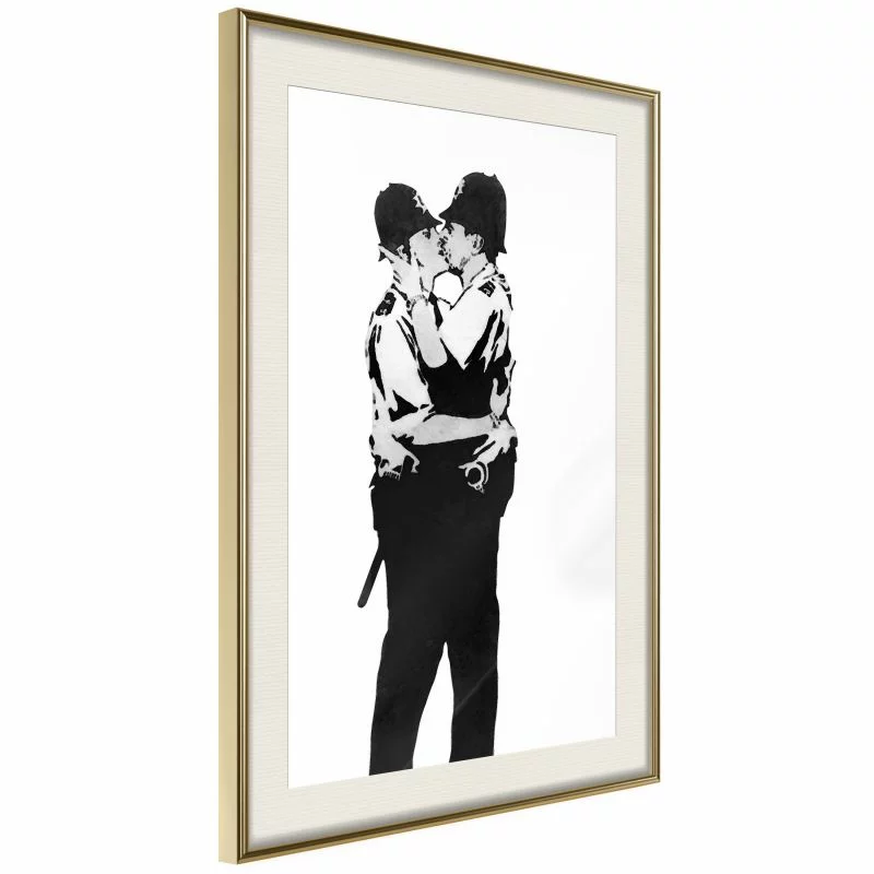 Plakat - Banksy: Kissing Coppers I - obrazek 1