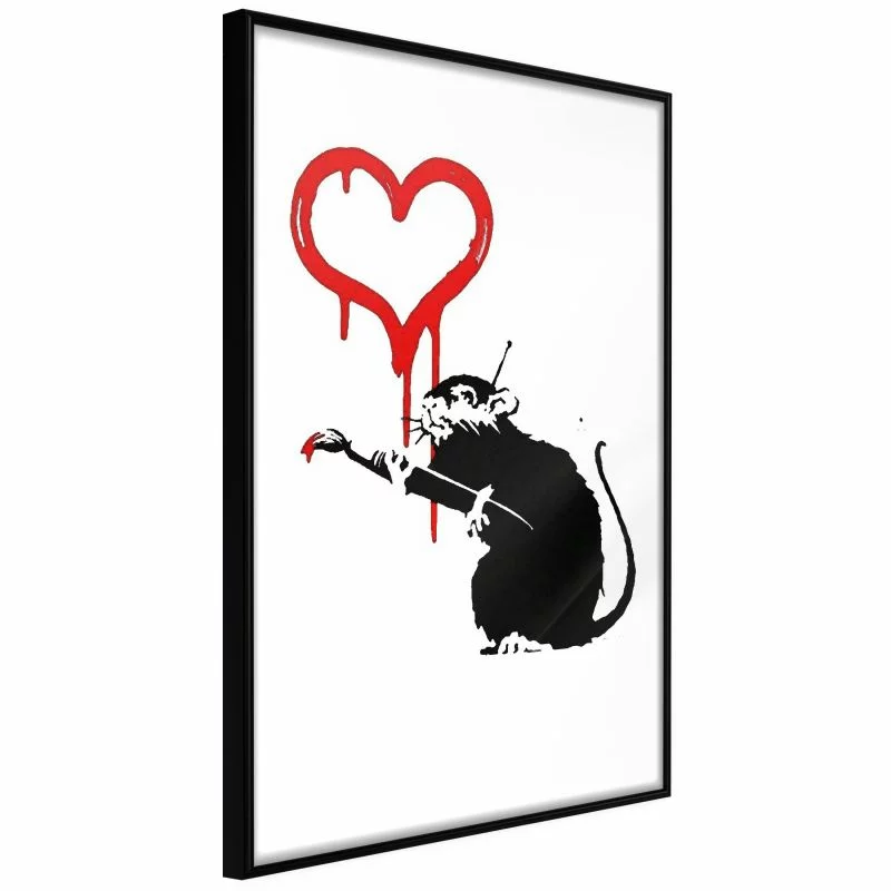 Plakat - Banksy: Love Rat - obrazek 1