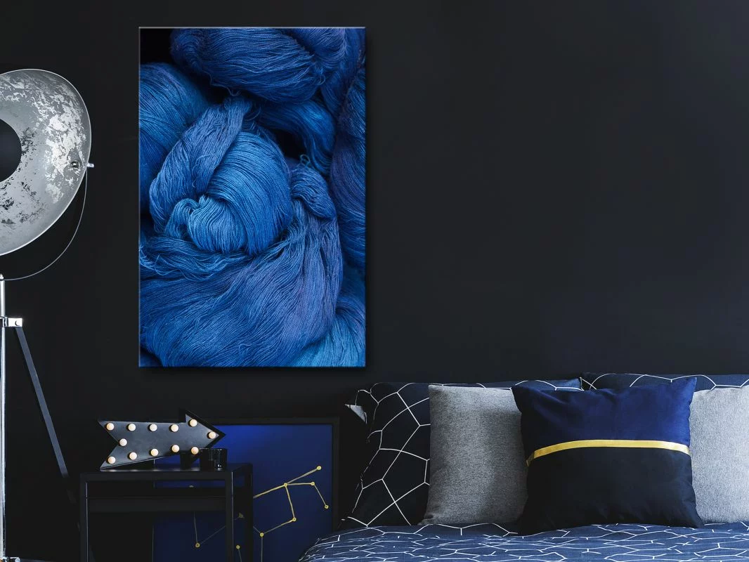 Obraz - Niebieska włóczka (1-częściowy) pionowy - obrazek 1