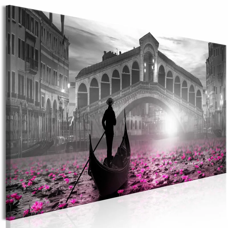 Obraz - Magiczna Wenecja (1-częściowy) wąski szary - obrazek 1