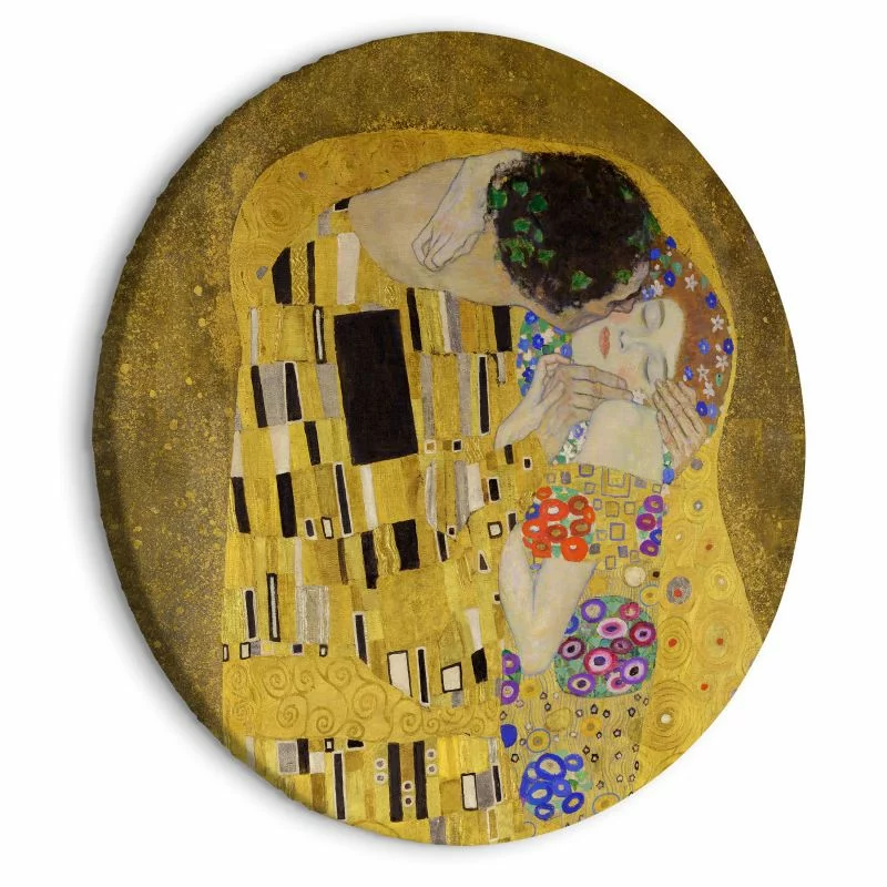 Obraz okrągły - Pocałunek (Gustav Klimt) - obrazek 1