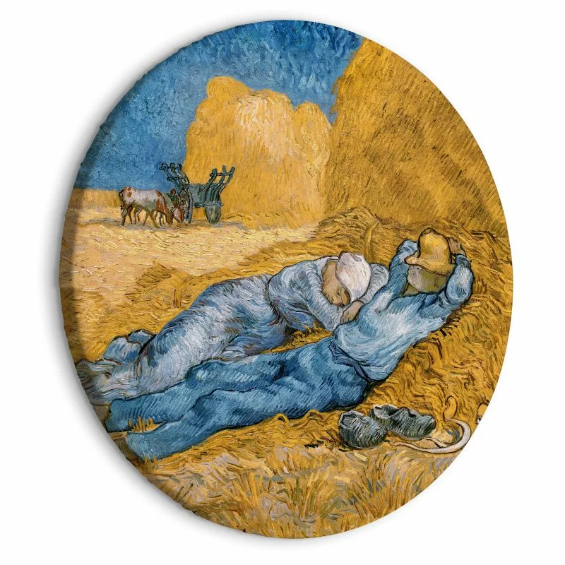 Obraz okrągły - Południe – Odpoczynek od pracy (Vincent Van Gogh) - obrazek 1