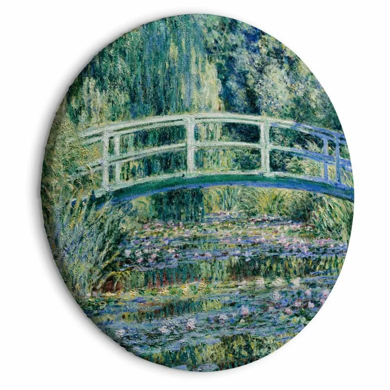 Obraz okrągły - Japoński mostek w Giverny (Claude Monet) - obrazek 1