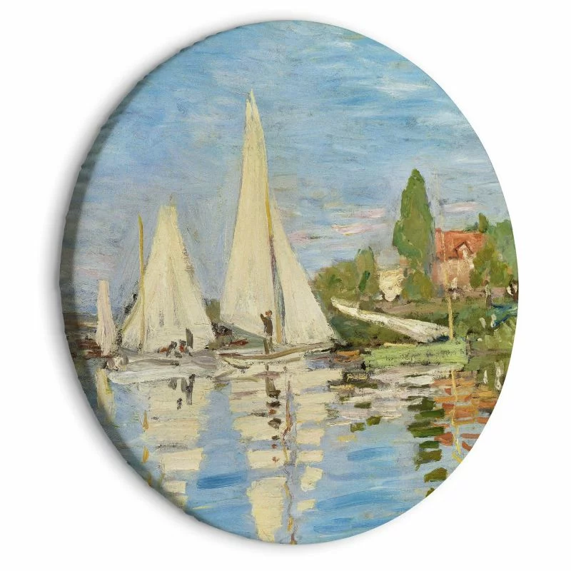 Obraz okrągły - Regaty w Argenteuil (Claude Monet) - obrazek 1