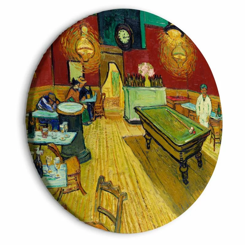 Obraz okrągły - Nocna kawiarnia (Vincent van Gogh) - obrazek 1