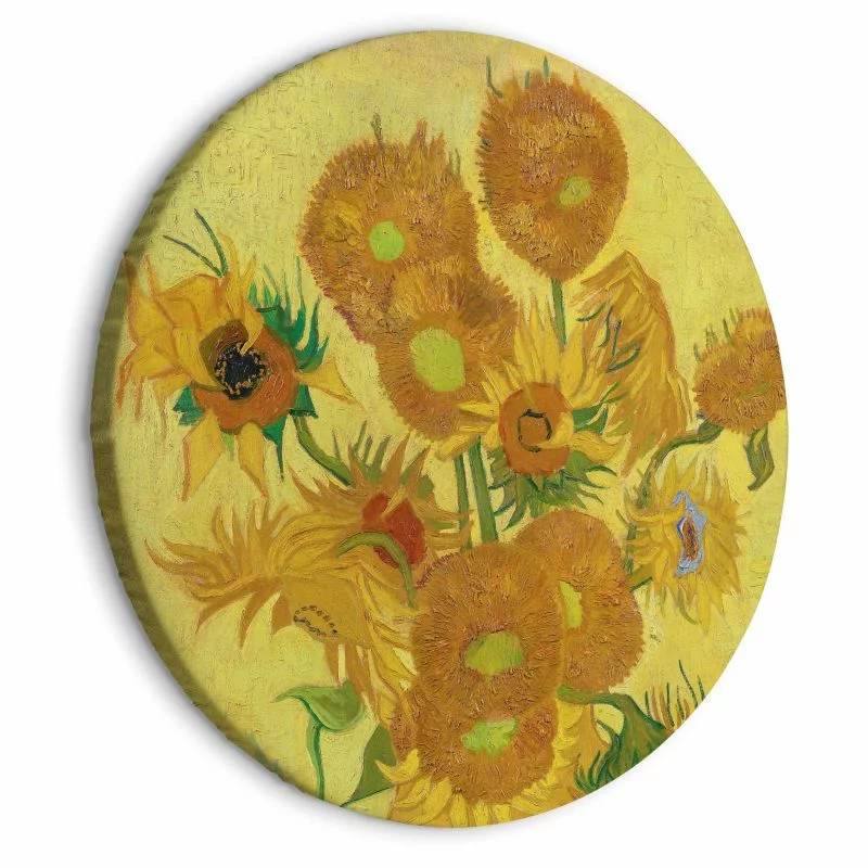 Obraz okrągły - Słoneczniki (Vincent van Gogh) - obrazek 1