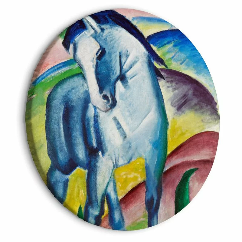 Obraz okrągły - Niebieski koń (Franz Marc) - obrazek 1