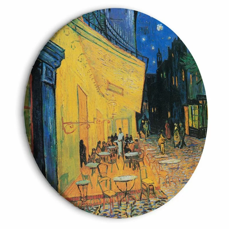 Obraz okrągły - Taras kawiarni w nocy (Vincent van Gogh) - obrazek 1