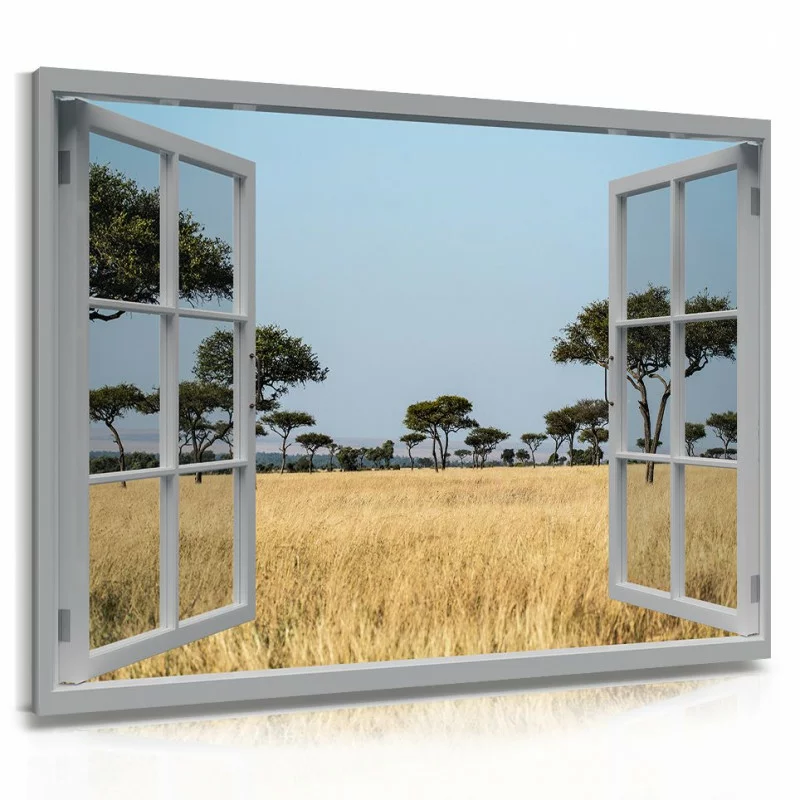 Obraz 3D safari za oknem - obrazek 1