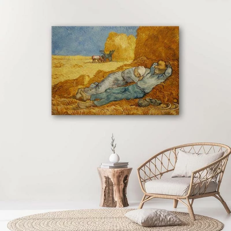 Obraz na płótnie, Siesta - V. van Gogh reprodukcja - obrazek 1