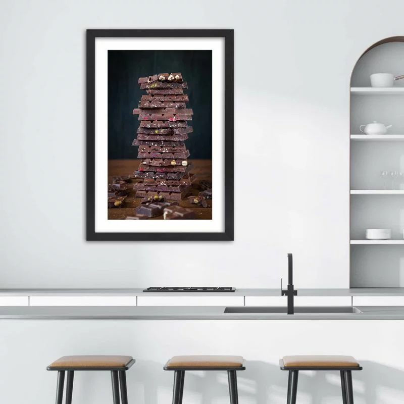 Obraz w ramie, Wieża z czekolady deserowej - obrazek 1