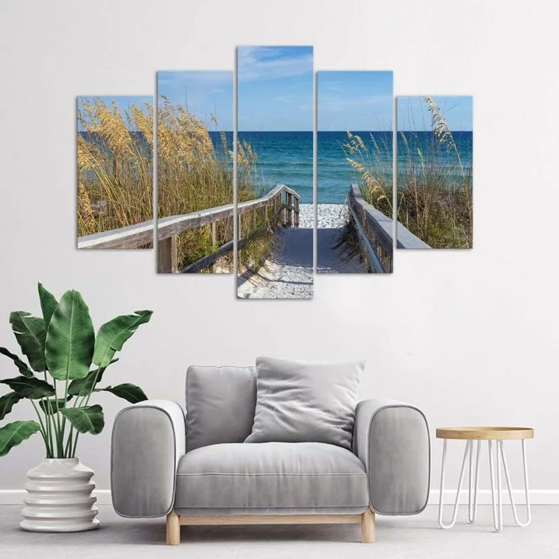 Obraz pięcioczęściowy Deco Panel, Zejście na plażę - obrazek 1