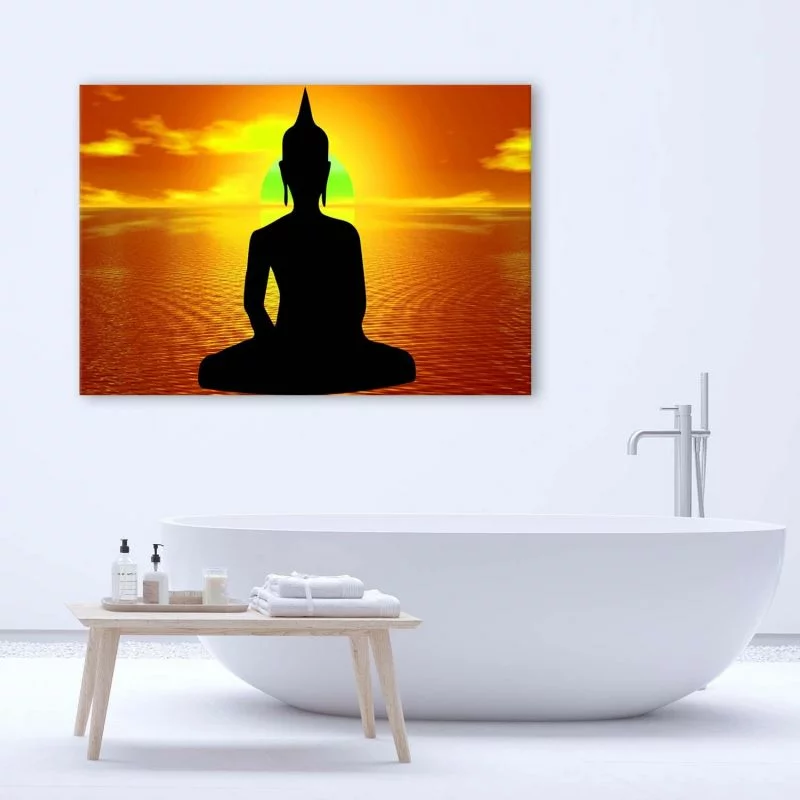 Obraz Deco Panel, Medytacja Buddy o wschodzie słońca - obrazek 1