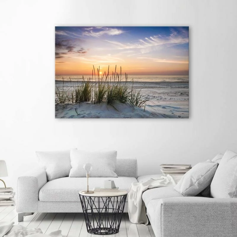 Obraz Deco Panel, Zachodzące słońce na plaży - obrazek 1