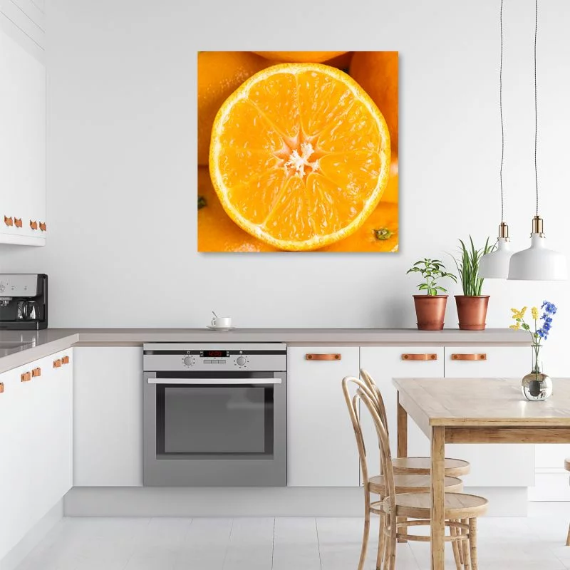 Obraz na płótnie, Pomarańcza makro - obrazek 1
