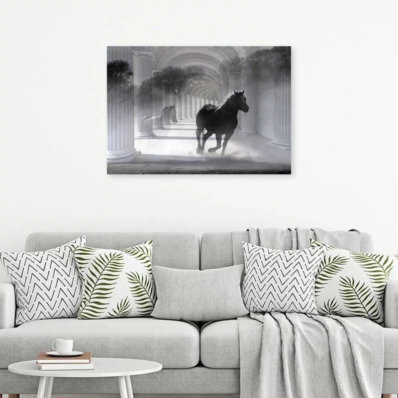 Obraz Deco Panel, Biegnący koń 3D - obrazek 1