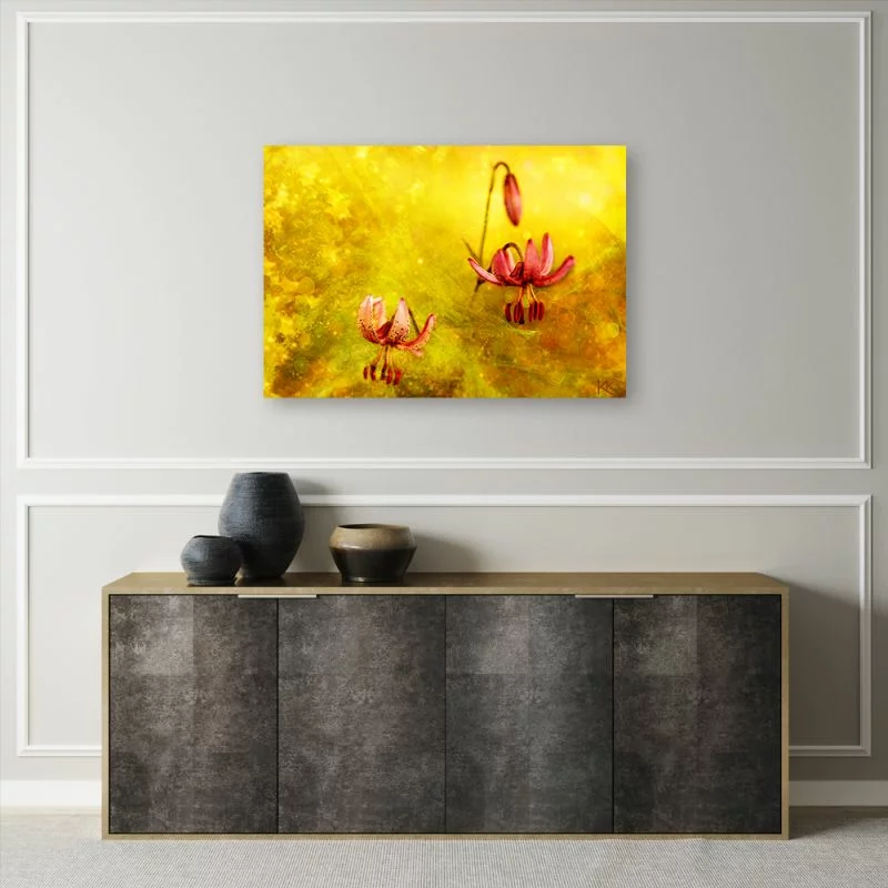 Obraz Deco Panel, Zwiędłe tulipany kwiaty - obrazek 1