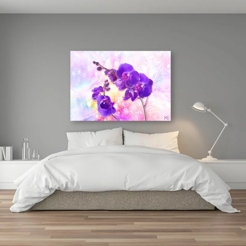 Obraz Deco Panel, Fioletowy kwiat orchidei - obrazek 1