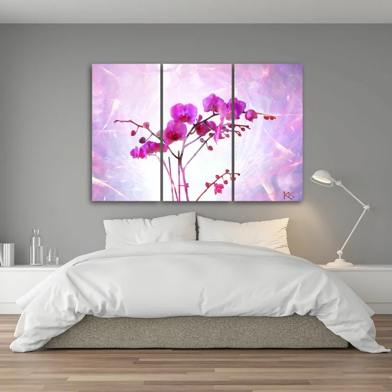 Obraz trzyczęściowy Deco Panel, Eteryczna orchidea - obrazek 1
