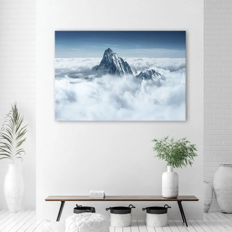 Obraz na płótnie, Alpy ponad chmurami - obrazek 1