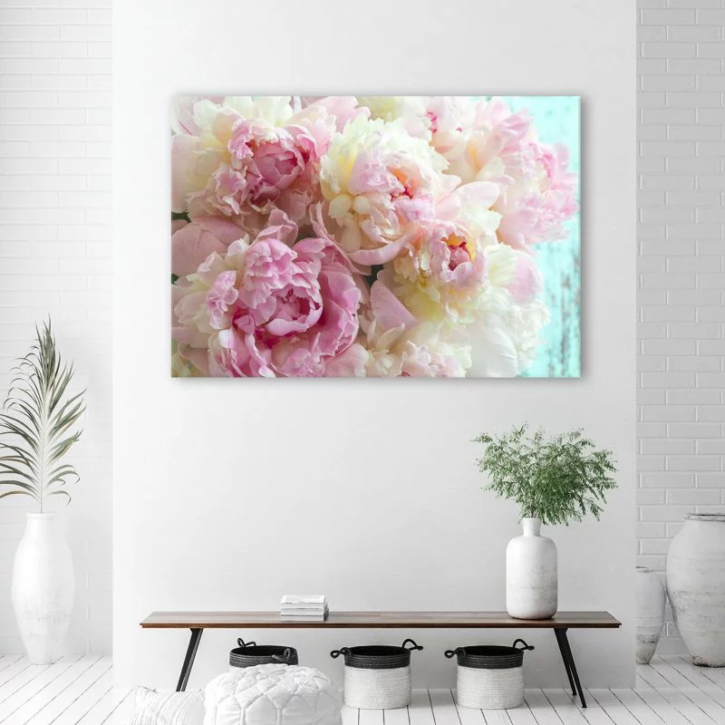 Obraz Deco Panel, Różowe kwiaty piwonii - obrazek 1