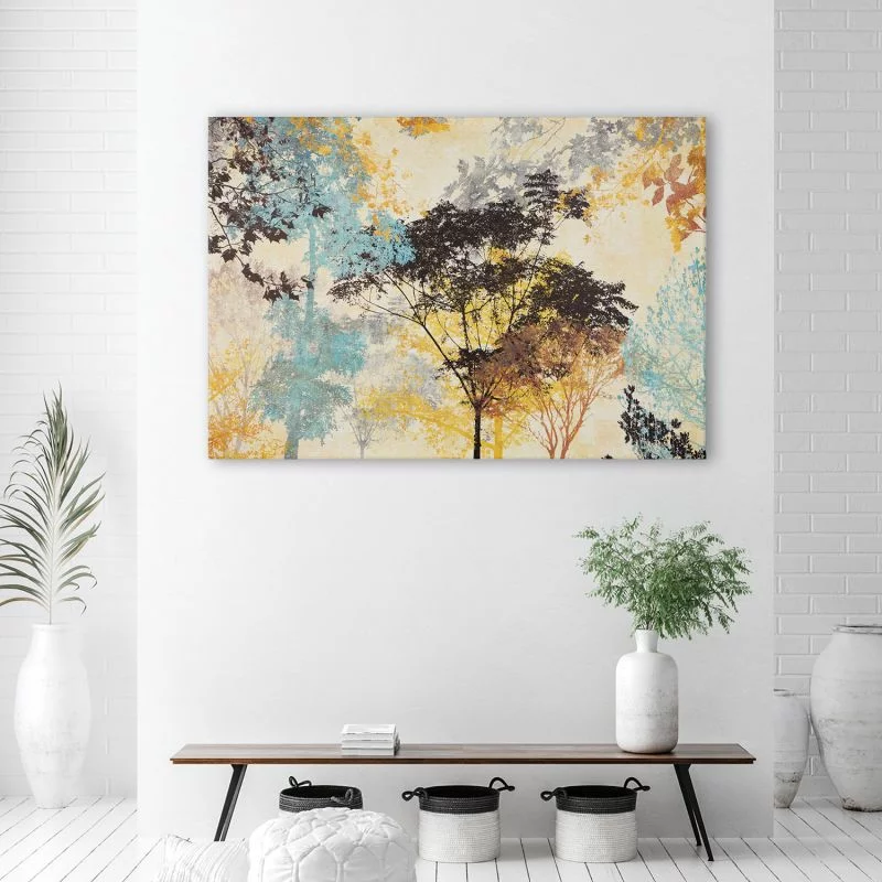 Obraz Deco Panel, Kolorowe drzewa abstrakcja - obrazek 1