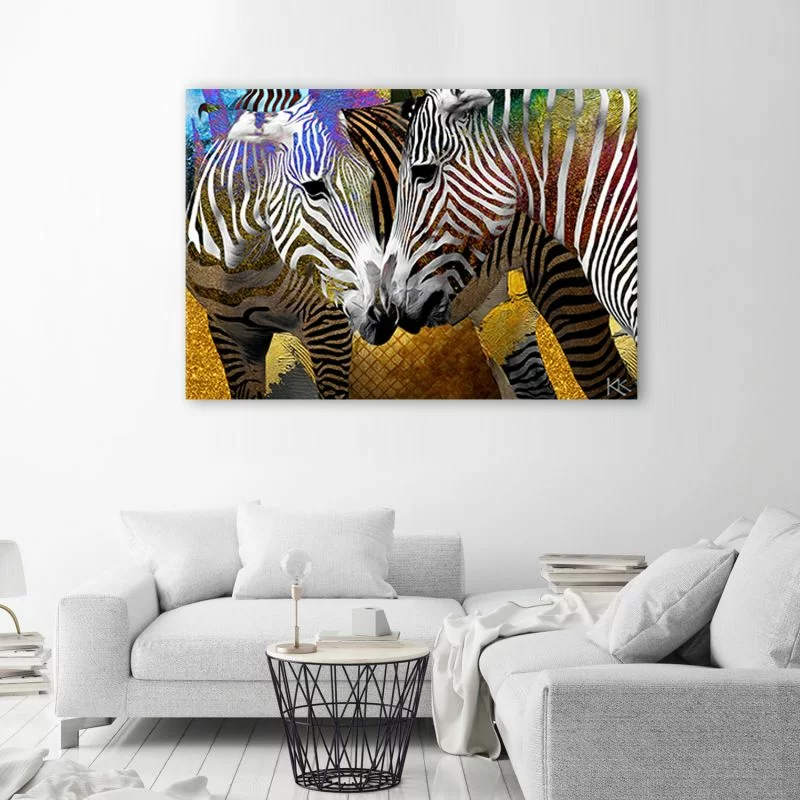 Obraz Deco Panel, Abstrakcyjne zebry zwierzęta - obrazek 1