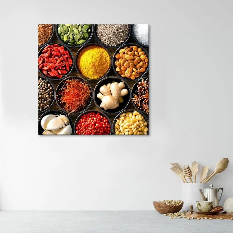 Obraz Deco Panel, Przyprawy do kuchni jedzenie - obrazek 1