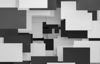 Fototapeta 3D na wymiar - czarno-białe płytki - obrazek 2